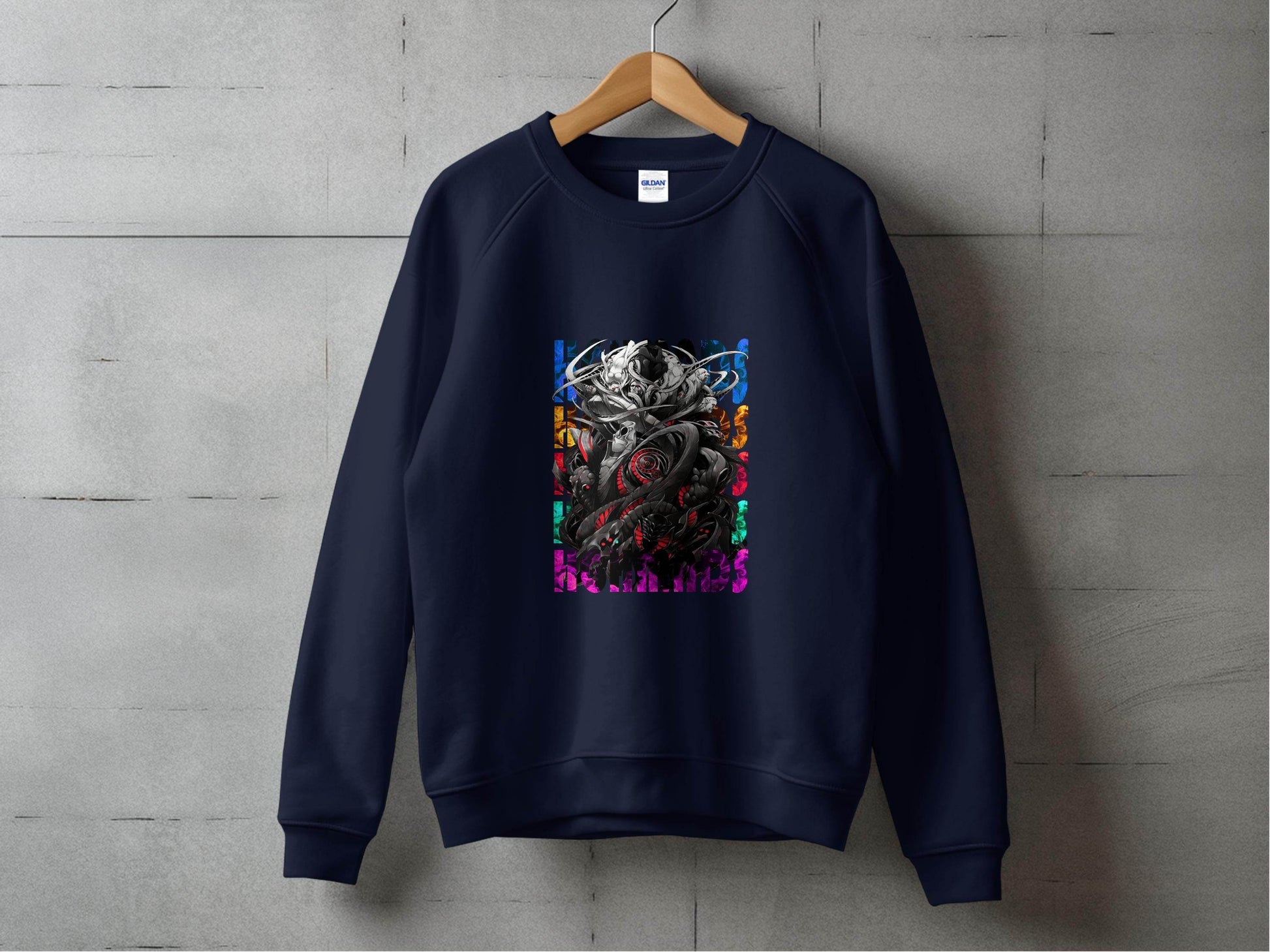 Complex Creature Design with Colorful Accents Premium Sweater - Design & Vybe