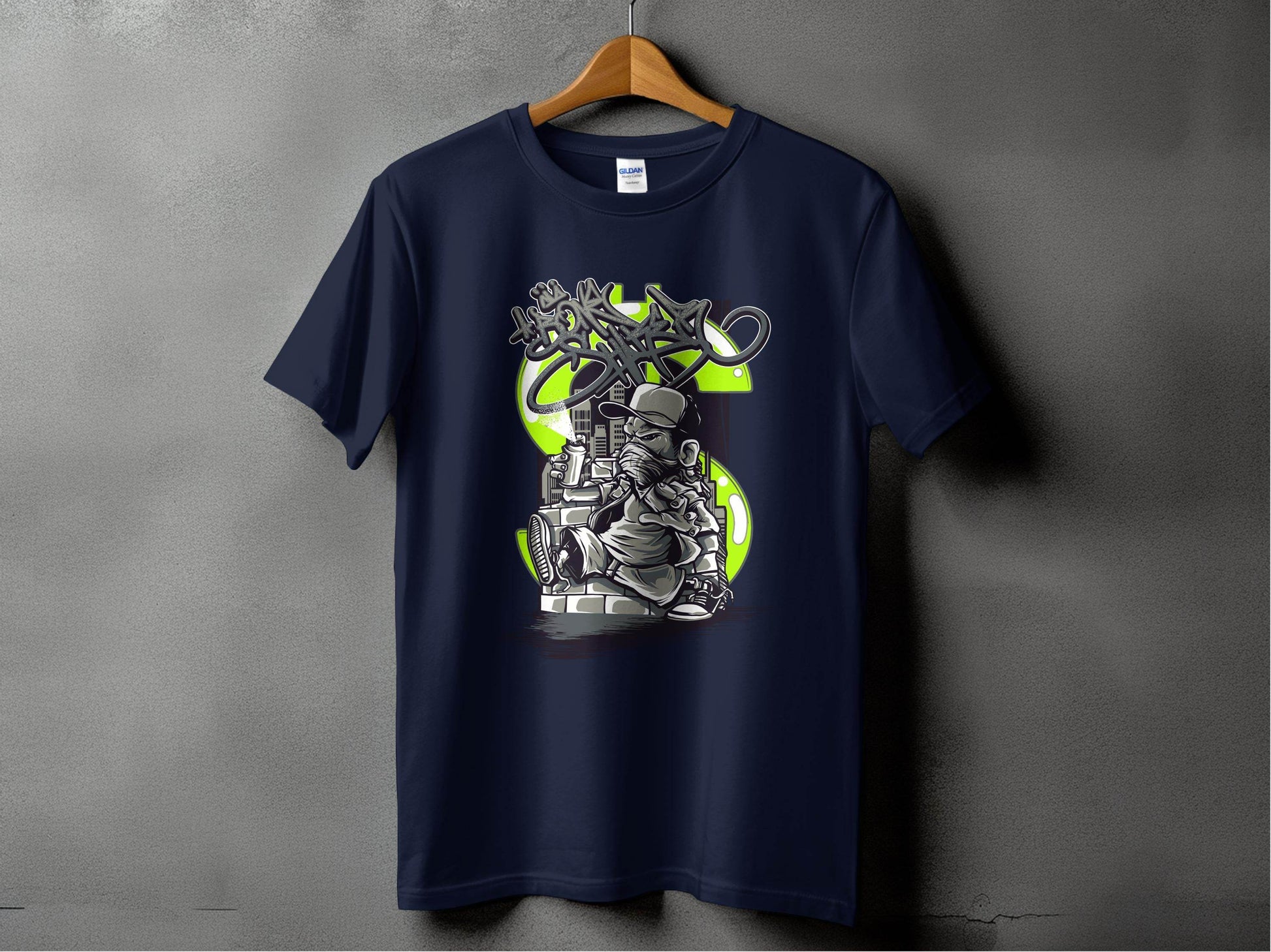 Urban Street Art Graffiti Character Design Printed T-Shirt - Design & Vybe