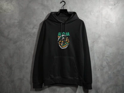Aloha Zeus God Surf Design Graphic Artistic Hoodie - Design & Vybe
