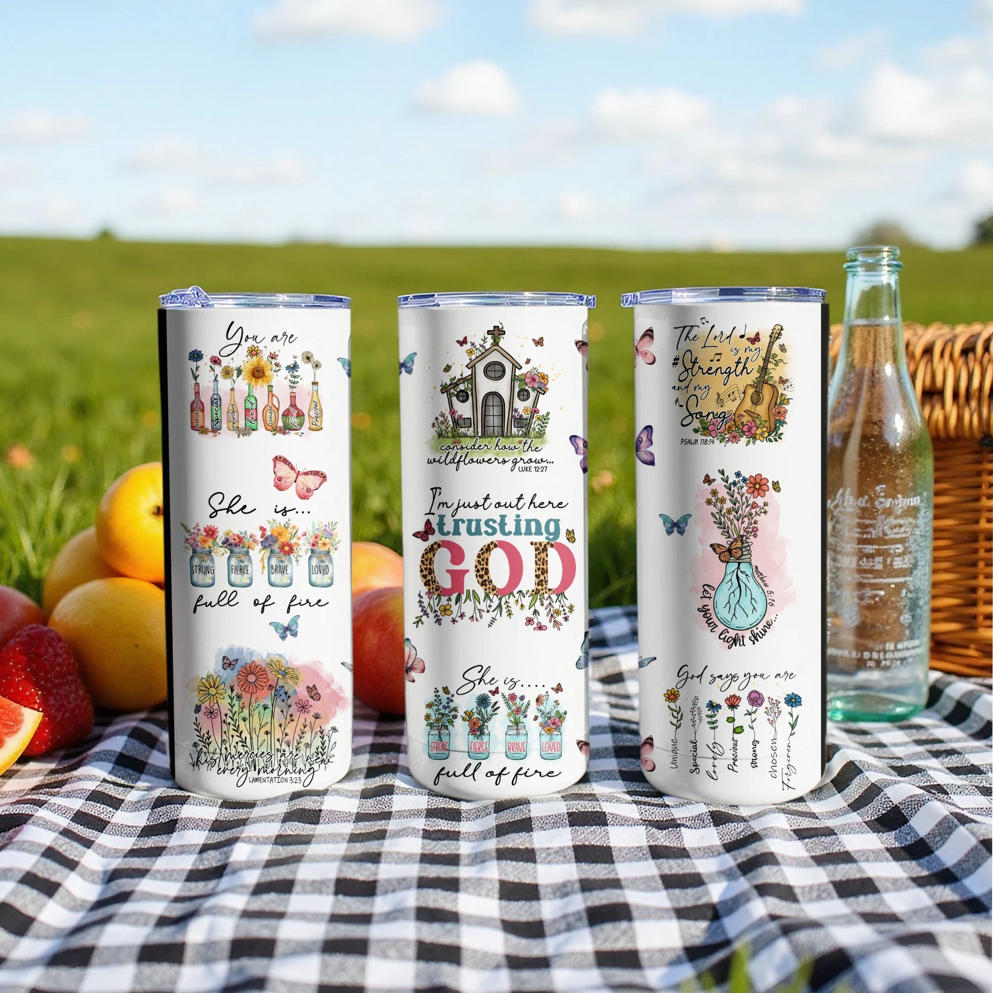 Inspirational Trusting God Graphics Design Tumbler product