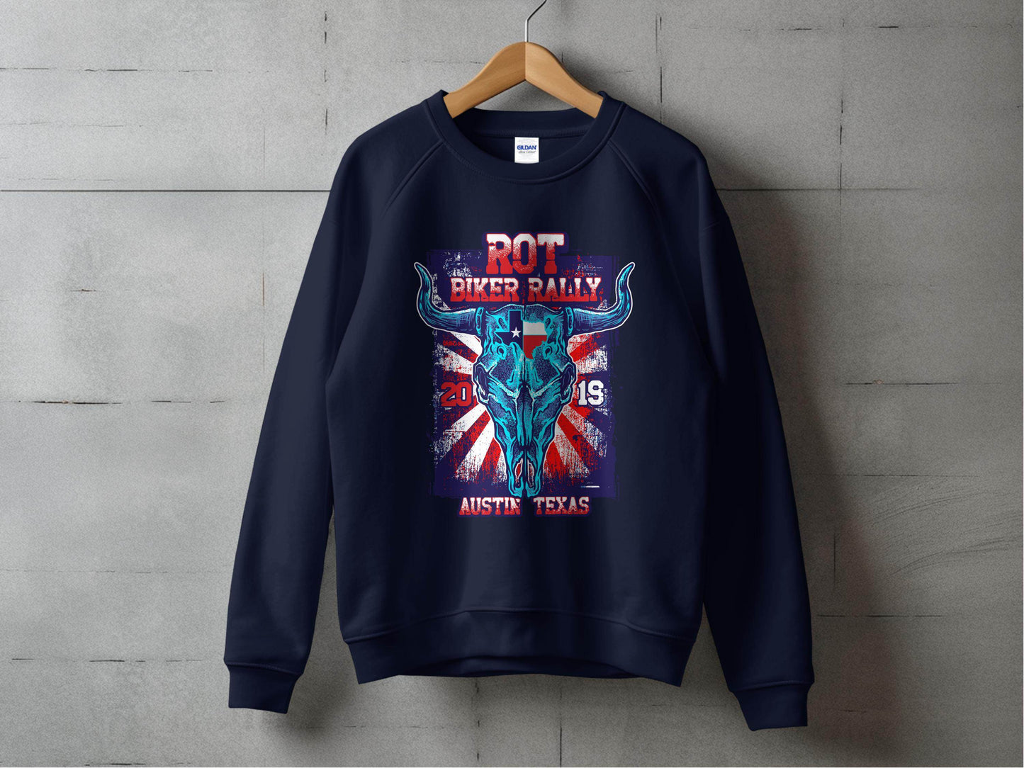 ROT Biker Rally Austin Texas 2019 Sweater - Design & Vybe