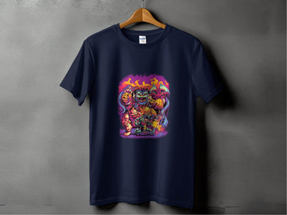 Epic Fantasy Illustration Featuring Fearsome Creatures T-Shirt - Design & Vybe