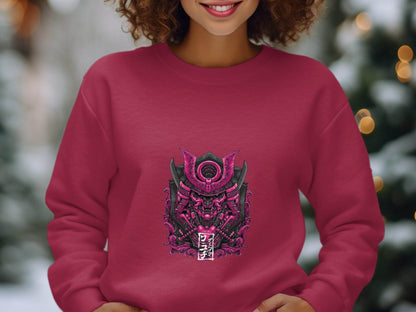 Cyberpunk Samurai Mask Japanese Art Sweater - Design & Vybe