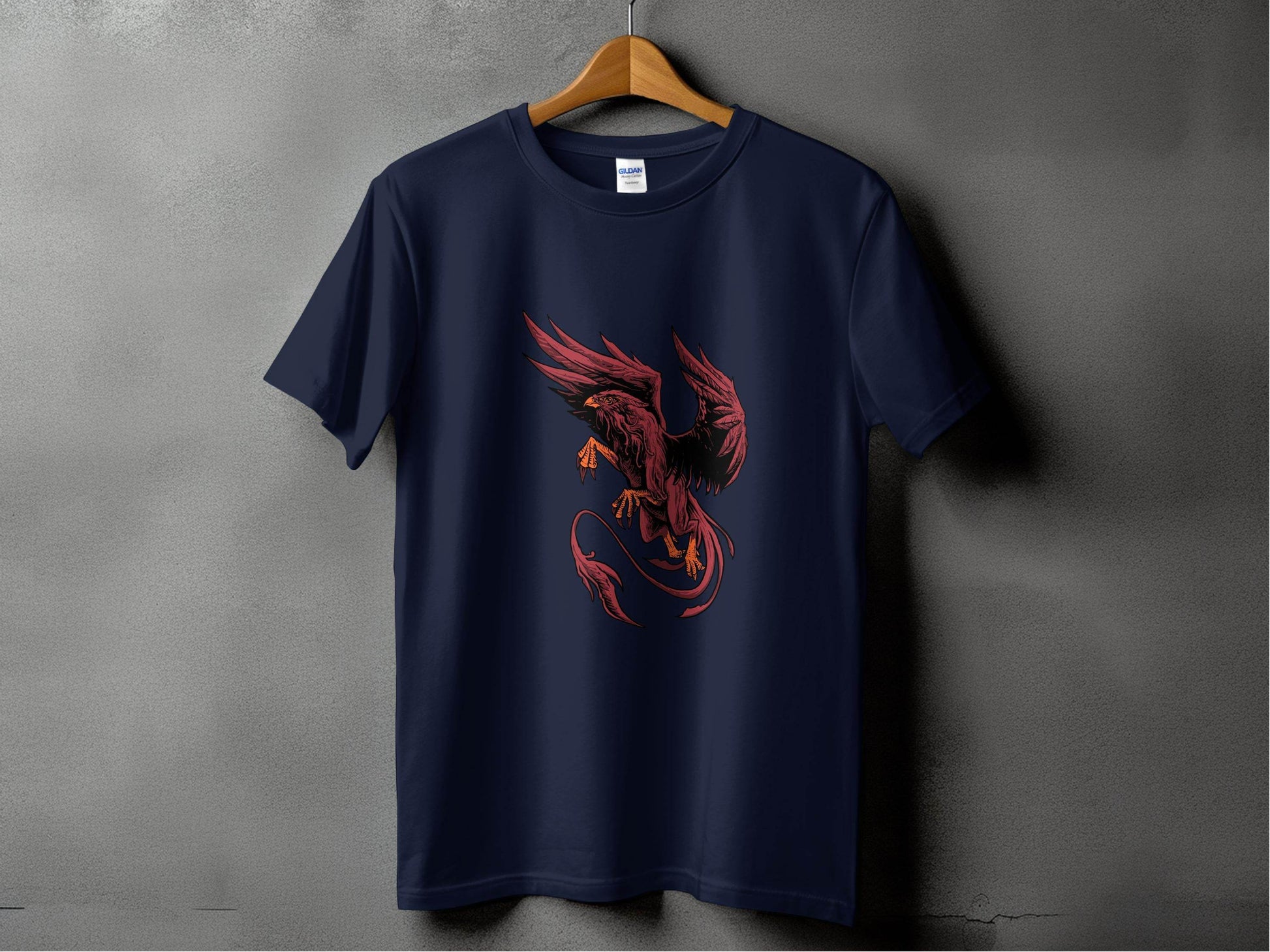 Fierce Mythical Creature Art Design Printed T-Shirt - Design & Vybe