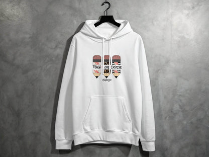 Teach Love Inspire Pencils for Teachers AideLife Hoodie - Design & Vybe