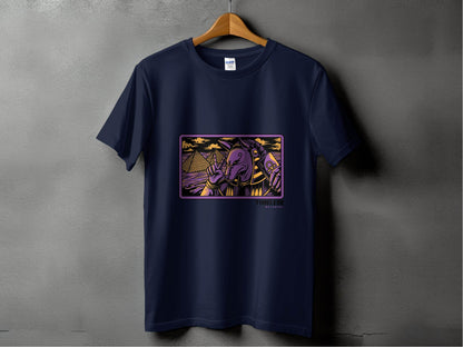Egyptian Anubis Pharaoh with Pyramids Graphic T-Shirt - Design & Vybe