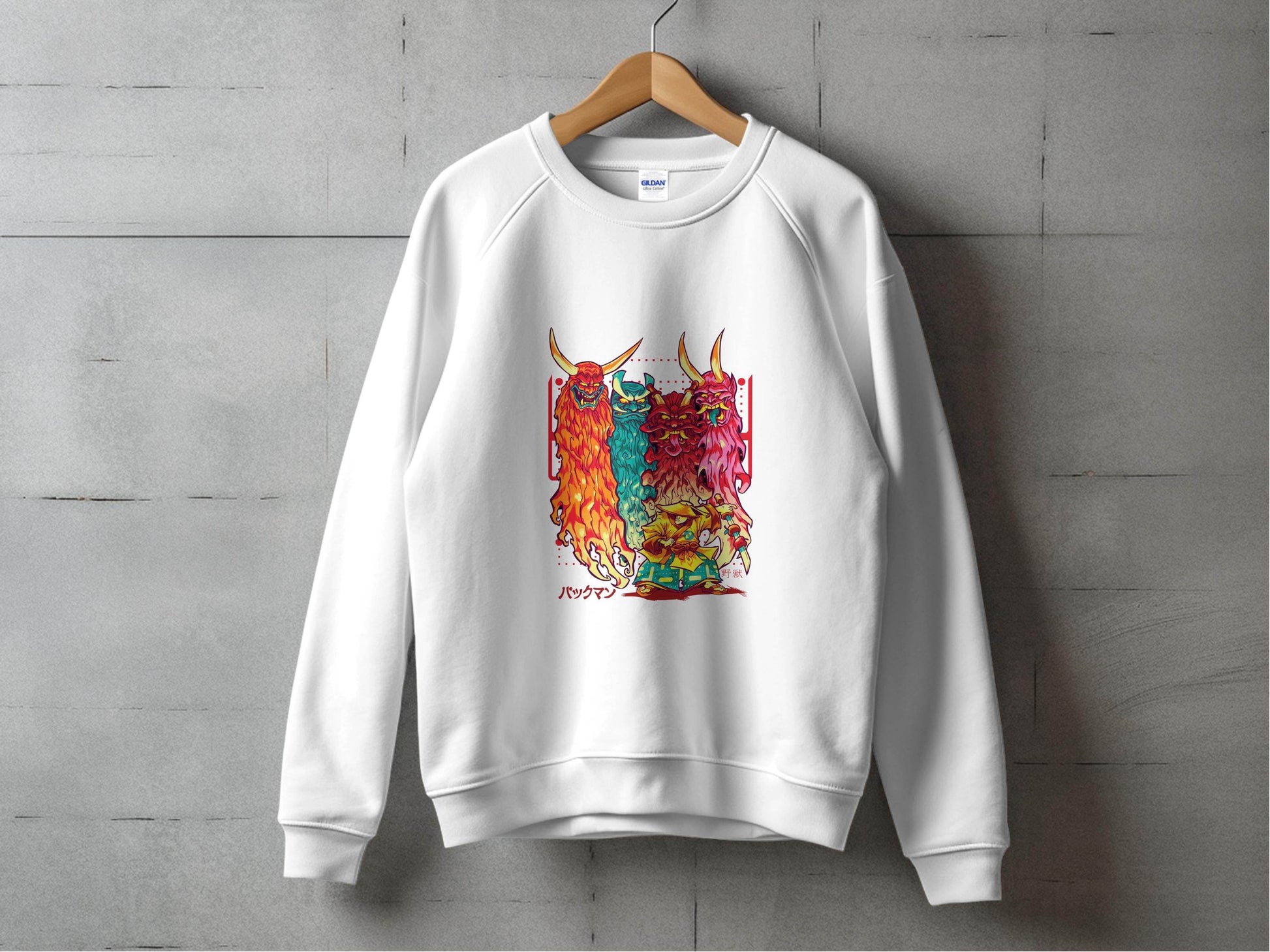 Samurai Versus Demons Graphic Novelty Unisex Sweater - Design & Vybe