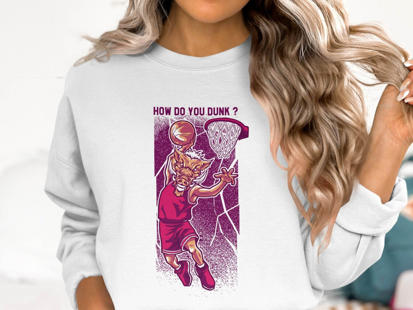 How Do You Dunk Basketball Graphic Sweater - Design & Vybe