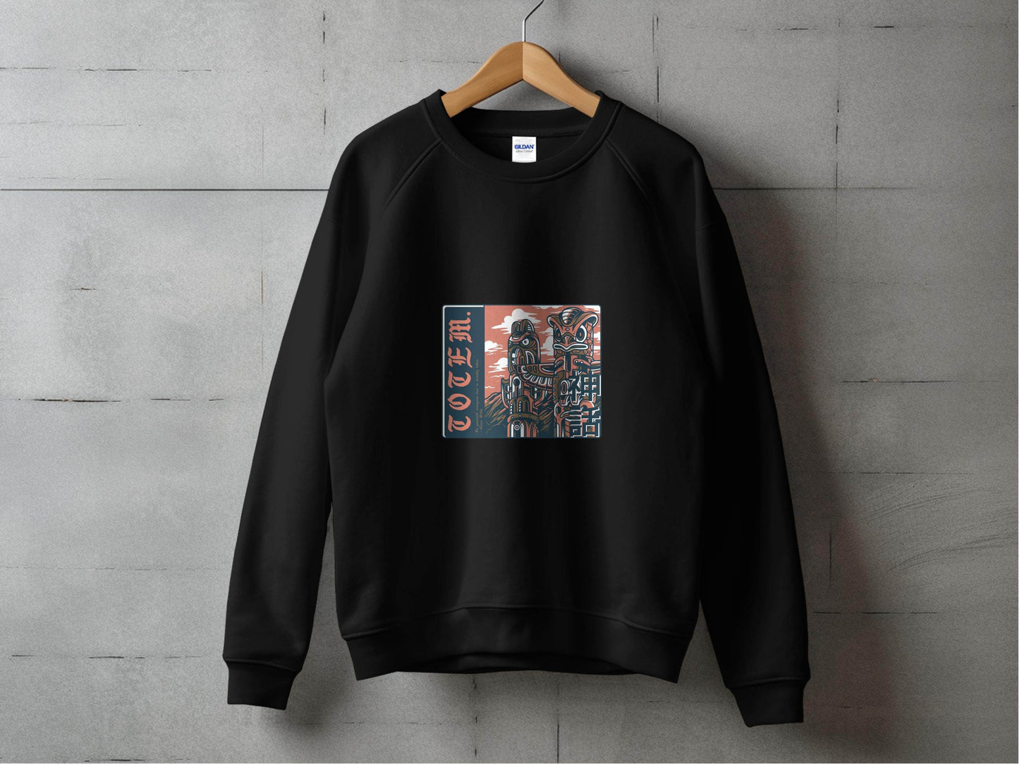 Totem Poles with Quote Be Yourself Oscar Wilde Sweater - Design & Vybe