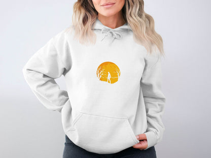 Silhouette Knight Under Yellow Moon Unique Style Hoodie - Design & Vybe