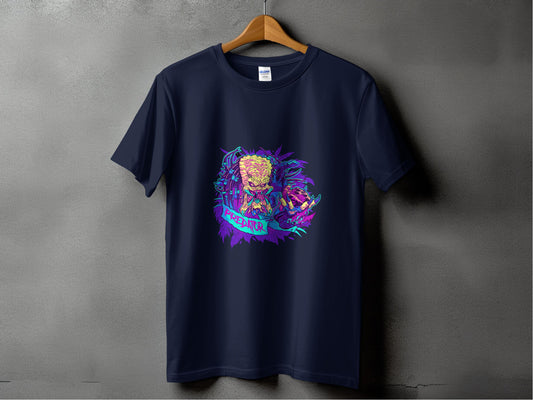 Predator Graphic Blue Black T-Shirt Product