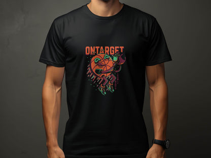 On Target Basketball Globe Design Premium Style T-Shirt - Design & Vybe