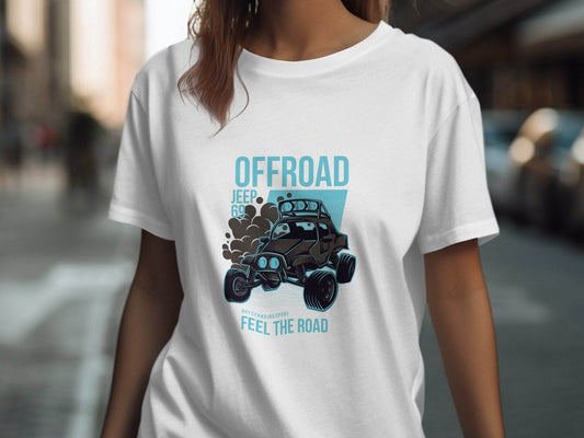 Offroad Jeep 69 Outstanding Sport Feel The Road T-Shirt - Design & Vybe