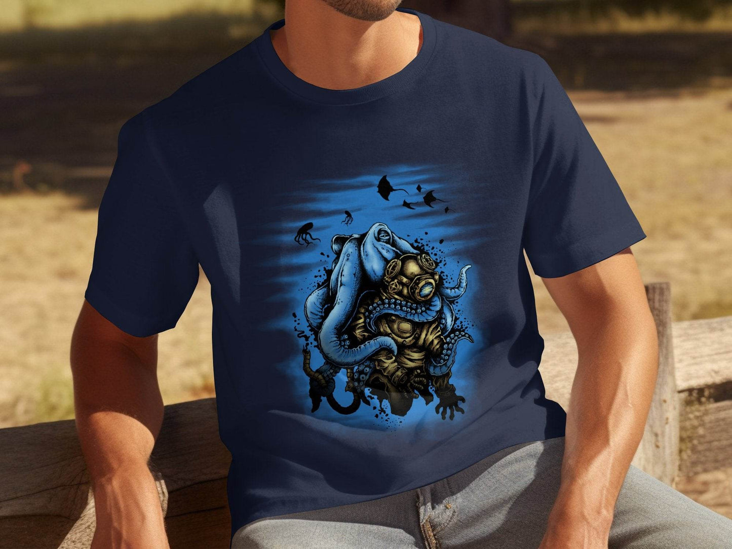 Deep Sea Diver Adventure-Inspired Jelly Fish Graphic T-Shirt - Design & Vybe