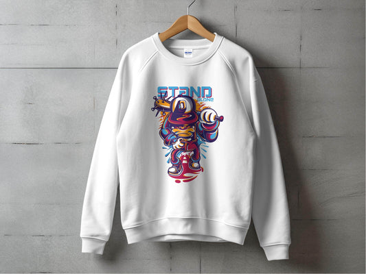 Stand Alone Cartoon Character Illustration Graphic Sweater - Design & Vybe