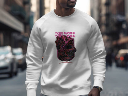 Robo Master Woman With Deadly Skill Graphic Design Sweater - Design & Vybe