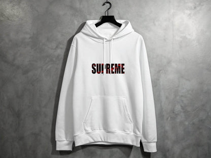 Supreme Text Illustration Graphic Novelty Art Hoodie - Design & Vybe