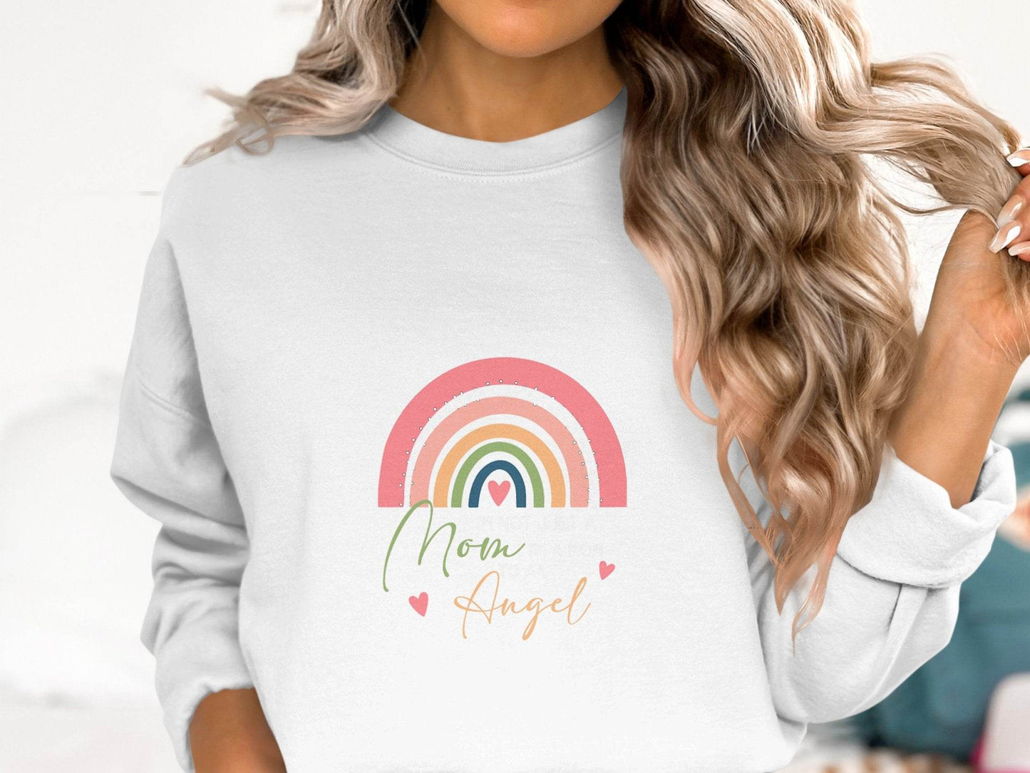 I'm Not Just A Mom To An Angel Mothers Day Sweater - Design & Vybe