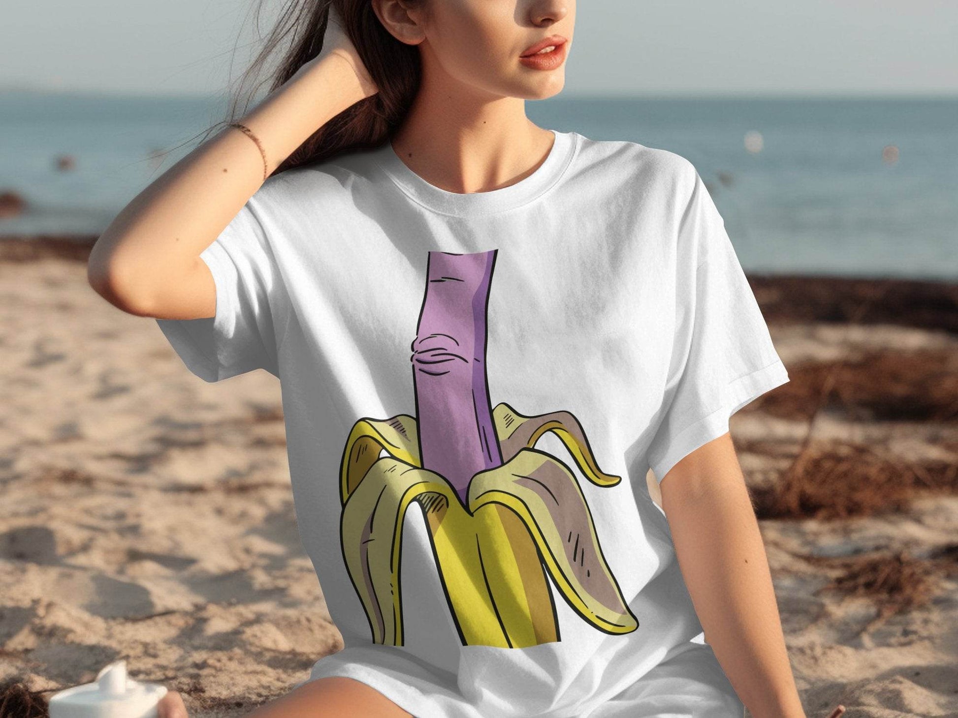 Fun Banana Cartoon and Vibrant Art Design T-Shirt - Design & Vybe