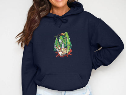 Praying Mantis Enjoying Pizza With Some Drinks Hoodie - Design & Vybe
