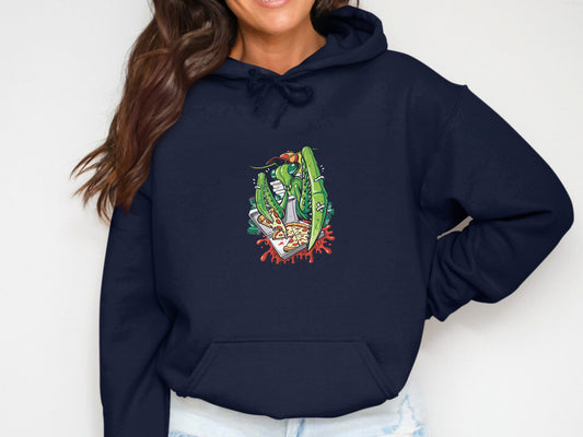 Colorful Heart and Nature Print Hoodie product