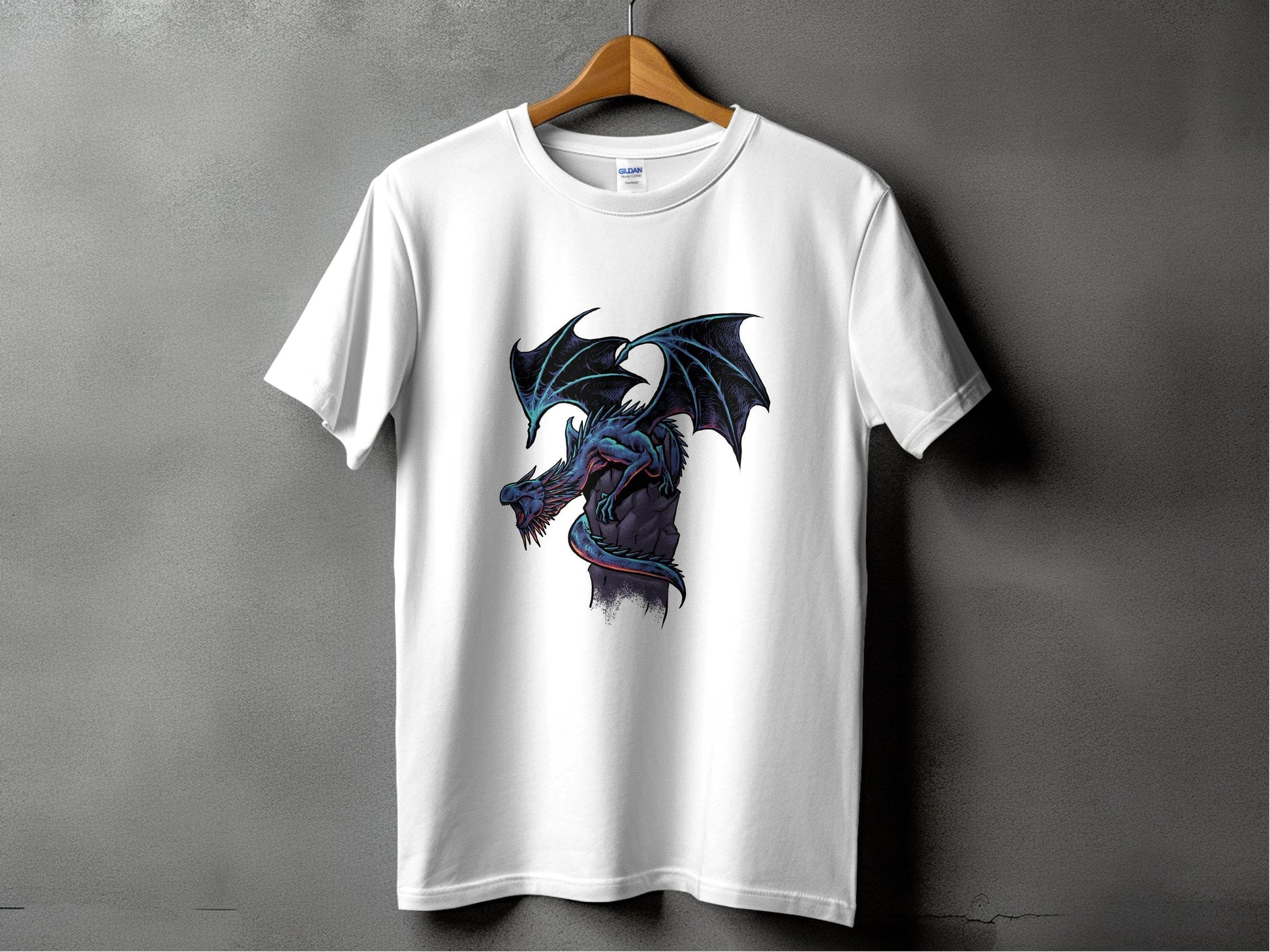 Fierce Dragon Graphic Print Design on Trendy T-Shirt - Design & Vybe