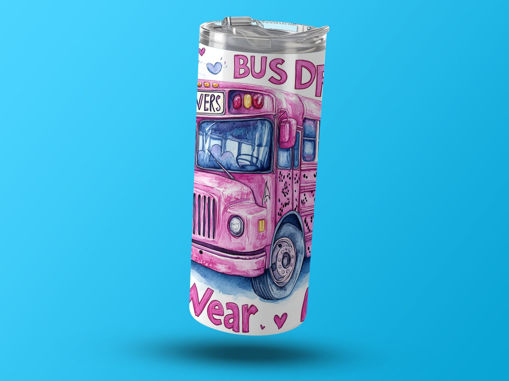 Cute Pink Bus Driver Appreciation Tumbler product