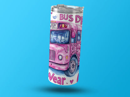 Cute Pink Bus Driver Appreciation Tumbler product