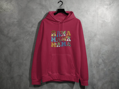 Colorful Mama Letters Cute Family Mama Life Hoodie - Design & Vybe