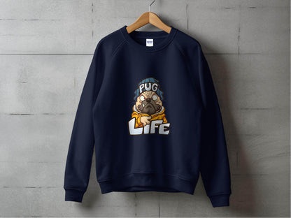 Cartoon Pug With Attitude Pug Life Design Style Sweater - Design & Vybe