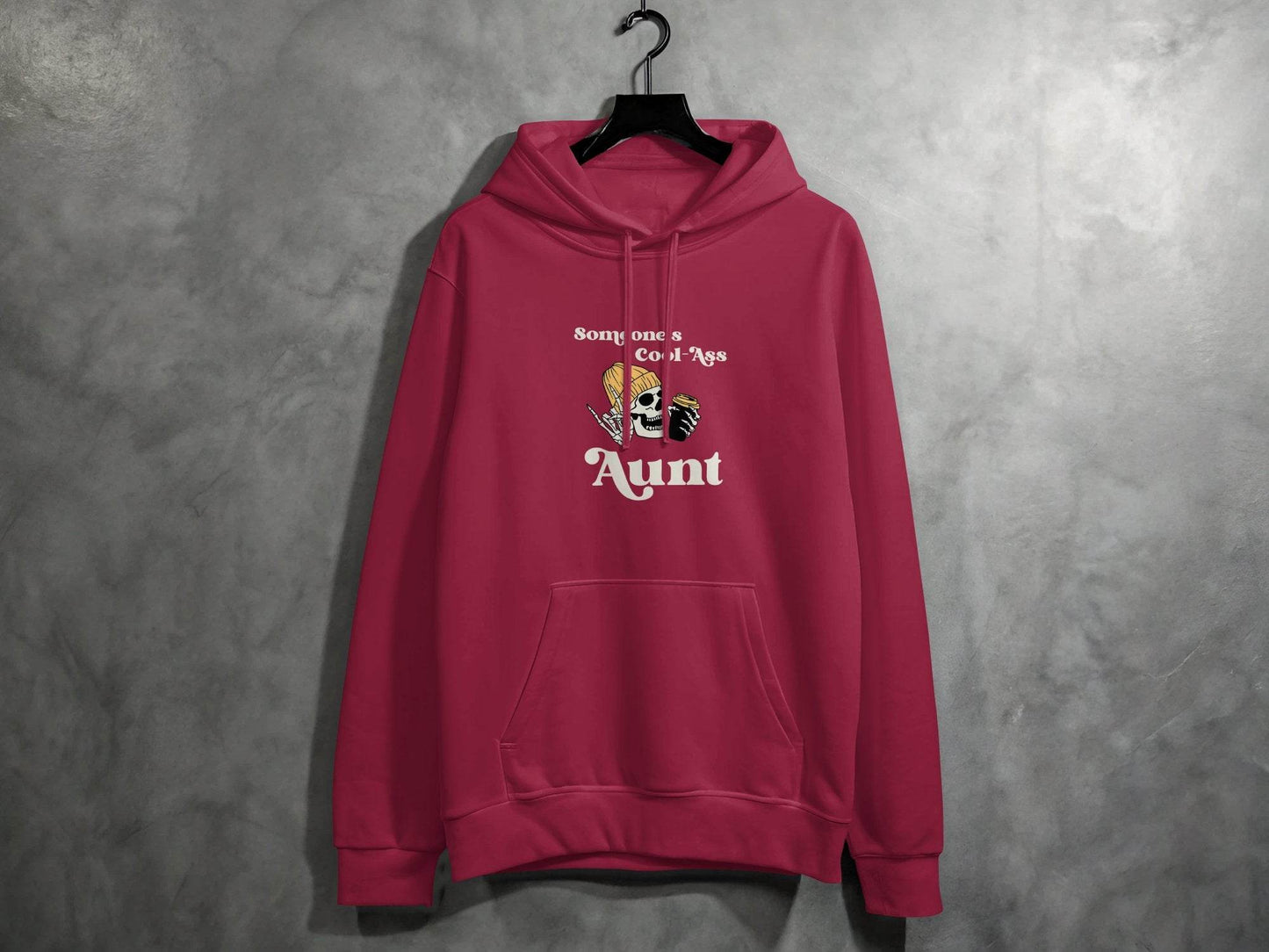 Someone's Cool-Ass Aunt Skeleton Coffee Lover Hoodie - Design & Vybe