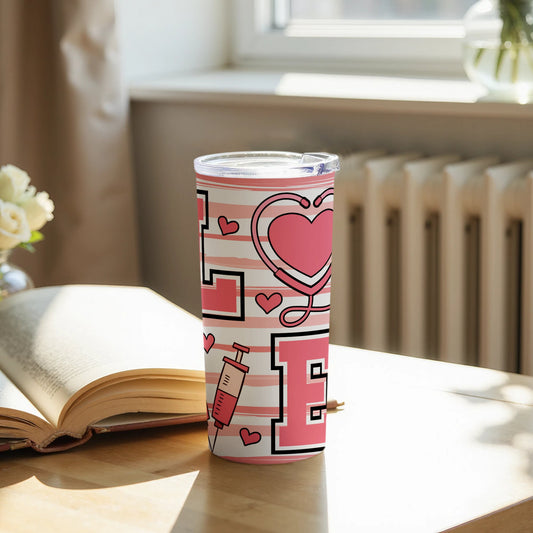Love Nurse Design Tall Insulated Drinkware Product