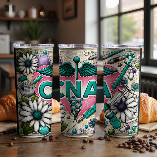 Colorful CNA Healthcare Themed Tumbler product