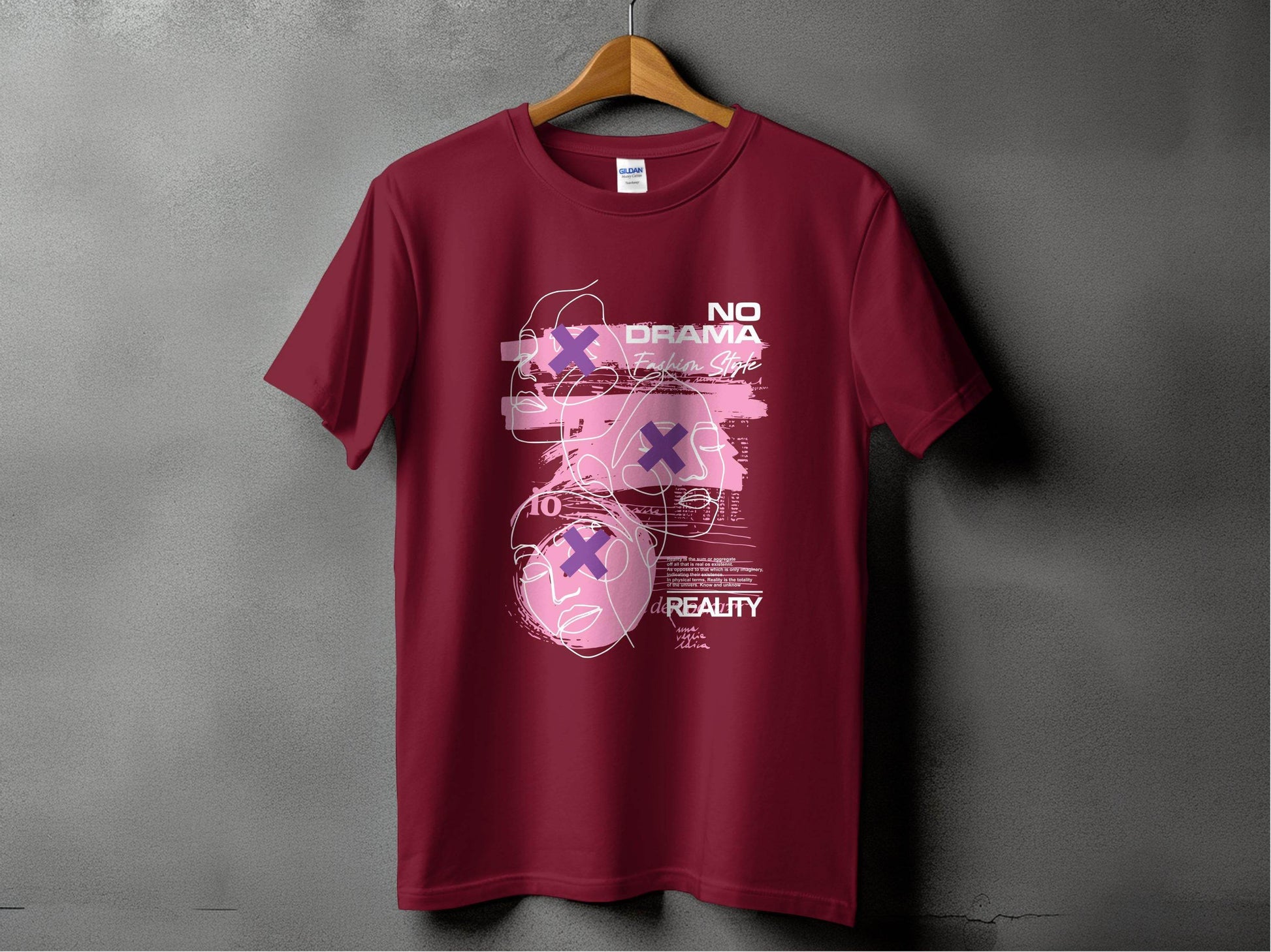 No Drama Fashion Style Reality Quote Abstract T-Shirt - Design & Vybe