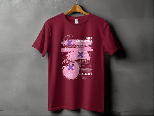No Drama Fashion Style Reality Quote Abstract T-Shirt - Design & Vybe