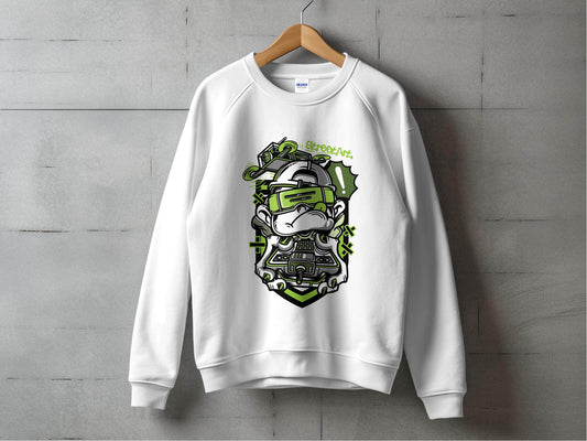 Street Art Monkey with Console Graphics Cool Sweater - Design & Vybe
