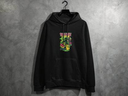 Toxic Hustle Graphic Print Design Hoodie - Design & Vybe