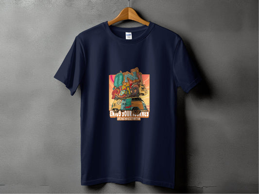 On The Road Again Travel Van Trip Artwork T-Shirt - Design & Vybe