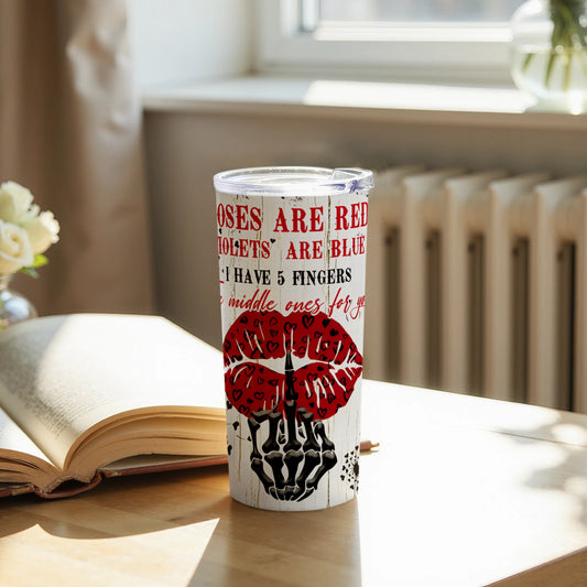 Roses Are Red Violet Are Blue Middle Fingers Cup product