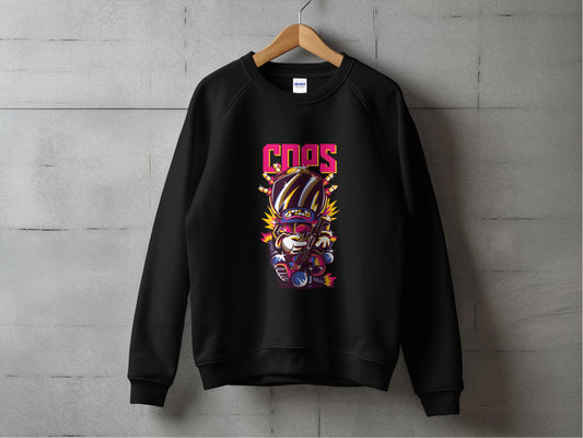 Vibrant Cartoon Design Black Sweater Boosts Style product