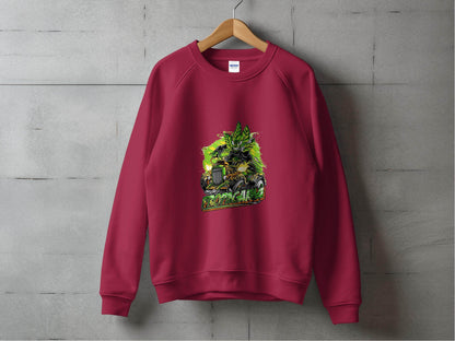 Propaganja Leaf Hot Rod Rider Graphic Print Design Sweater - Design & Vybe