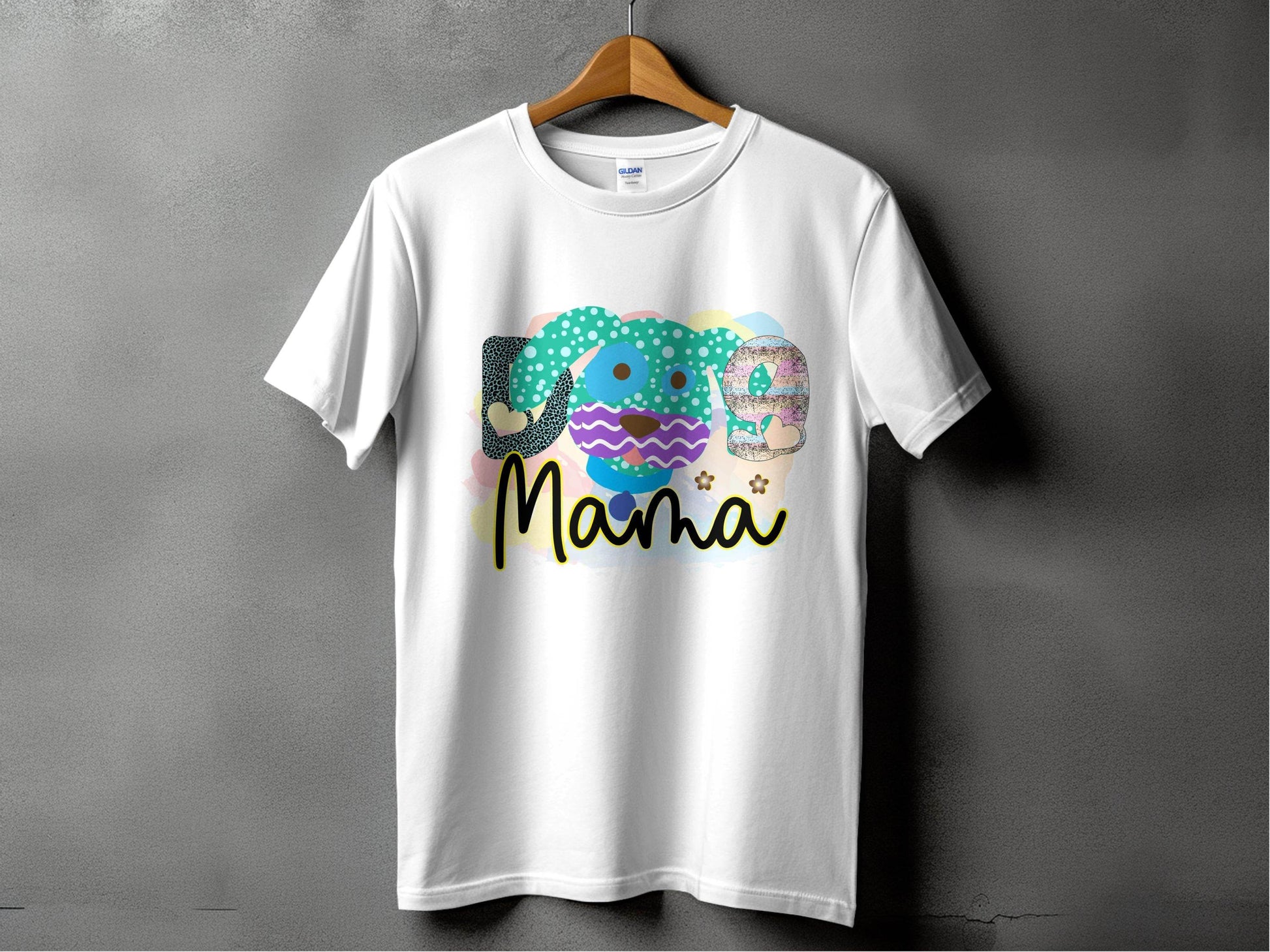Dog Mama Colorful Graphic Design Great Gift Idea T-Shirt - Design & Vybe