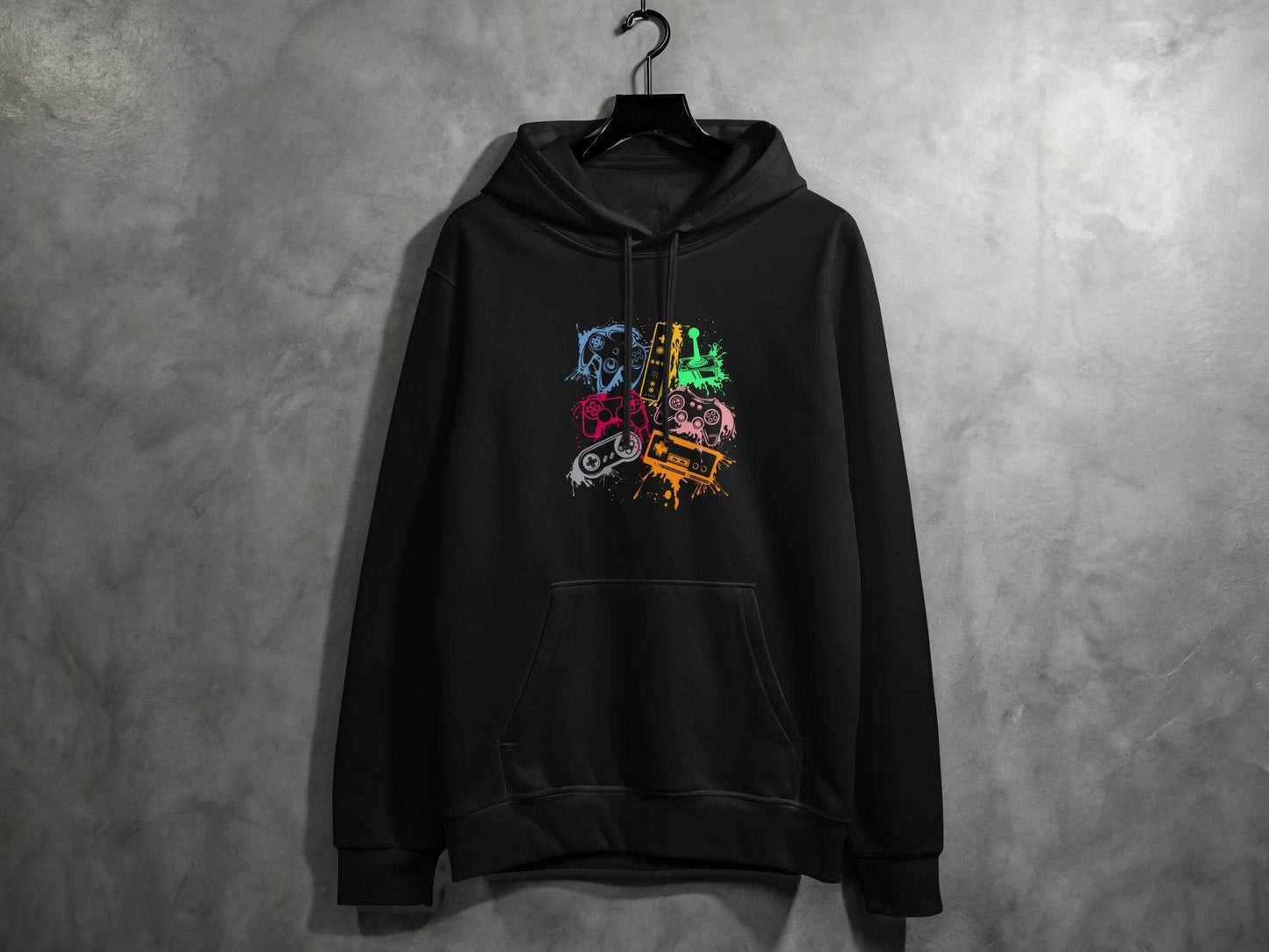 Gaming Console Joypad Colorful Style Design Artwork Hoodie - Design & Vybe