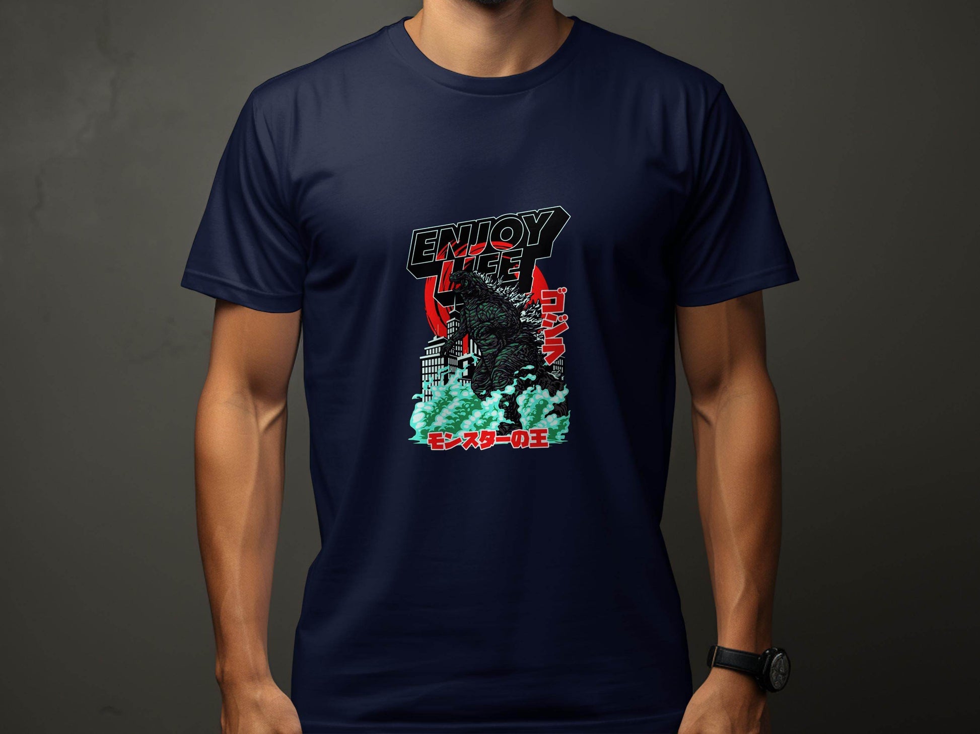 Enjoy Life Godzilla Monster King Of The Monsters T-Shirt - Design & Vybe