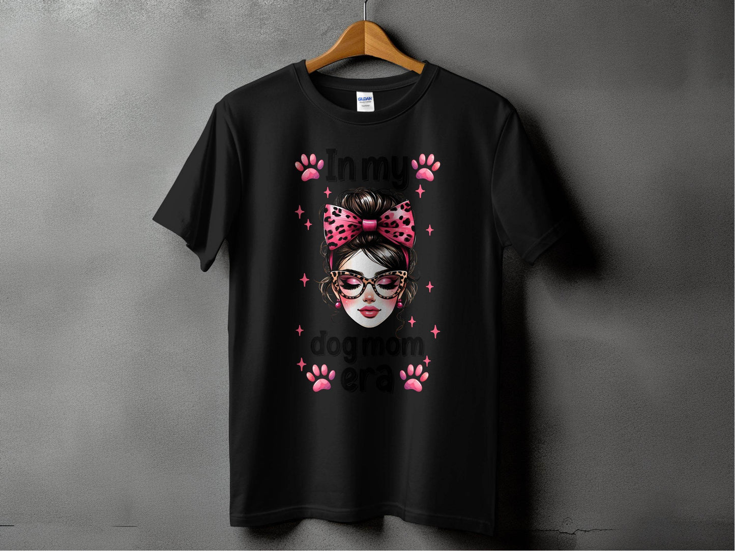 In My Dog Mom Era Stylish Woman Graphic Design T-Shirt - Design & Vybe