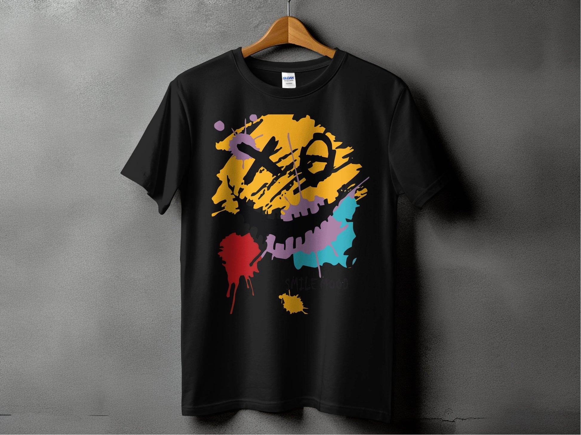 Colorful Smile Mood Abstract Art T-Shirt - Design & Vybe