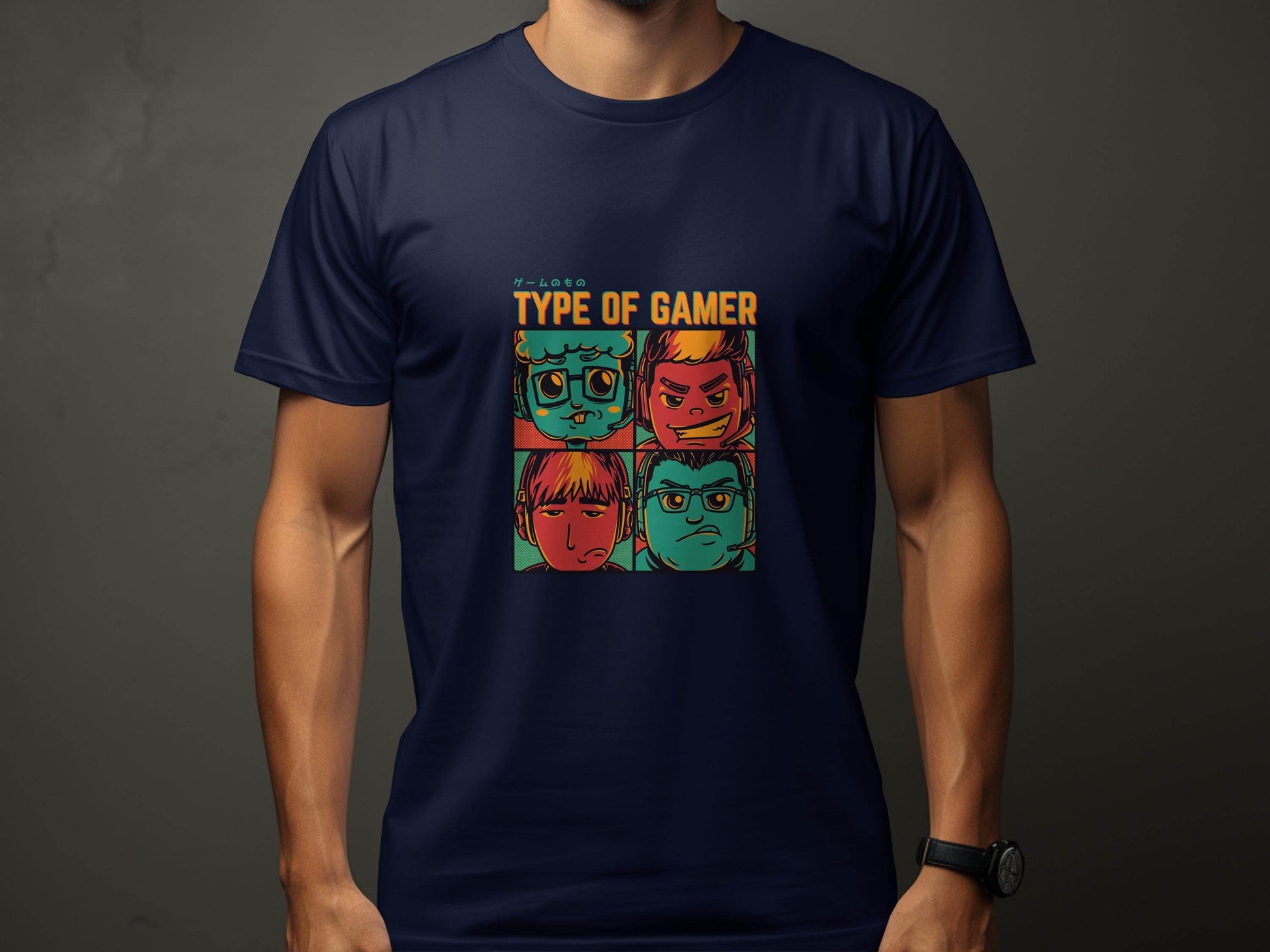 Type Of Gamer Video Gaming Four Styles Illustration T-Shirt - Design & Vybe