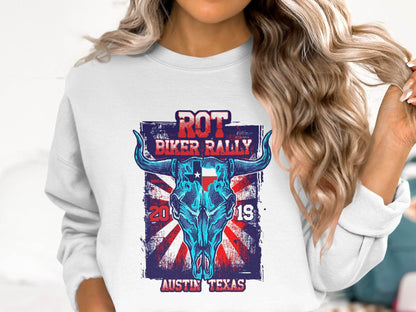ROT Biker Rally Austin Texas 2019 Sweater - Design & Vybe