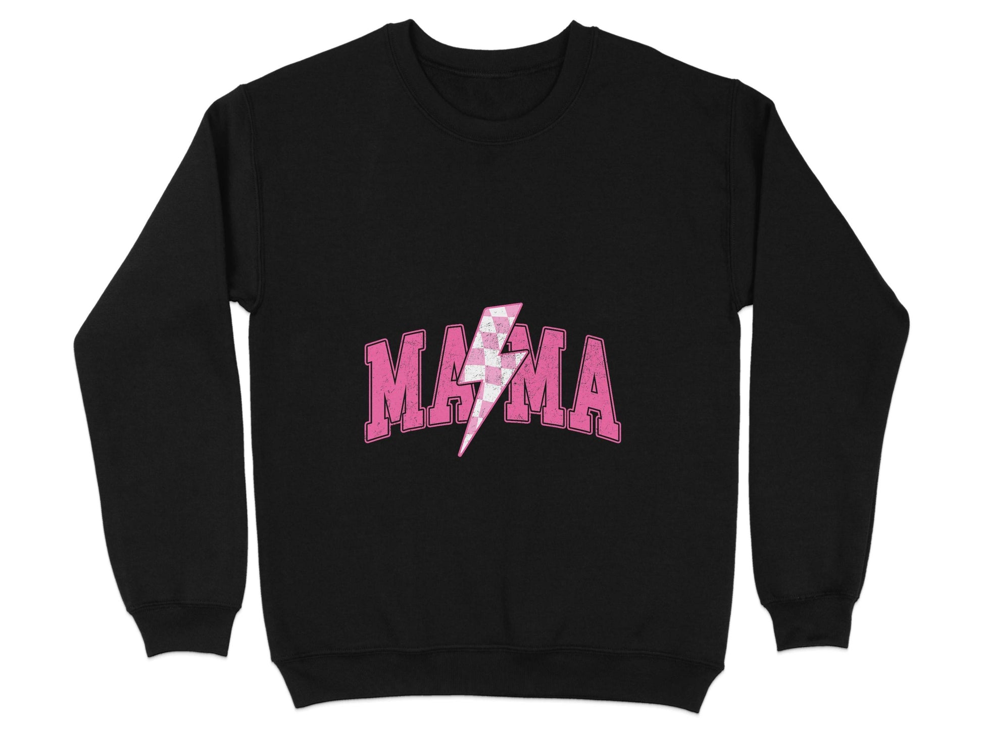 Mama Pink Lightning Bolt Graphic Designs Women Sweater - Design & Vybe