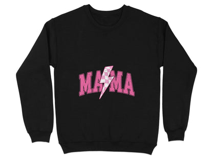 Mama Pink Lightning Bolt Graphic Designs Women Sweater - Design & Vybe